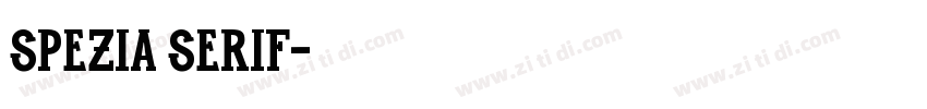 Spezia Serif字体转换